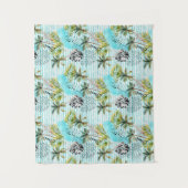 Abstract Waterverf palmstructuurpatroon Wandkleed (Voorkant)