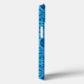 Abstract Waterverf Patroon - Denim Blue Case-Mate iPhone Case (Achterkant / Rechts)