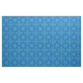 Abstract Waterverf Patroon - Denim Blue Stof (Yard (91,4 cm))