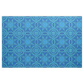 Abstract Waterverf Patroon - Denim Blue Stof (Fat Quarter)