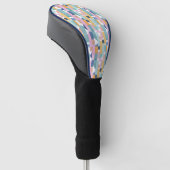 Abstract Waterverf vormpatroon Golfheadcover (Schuin)