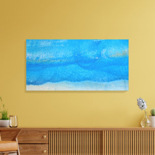 Abstract waterverfpatroon canvas afdruk