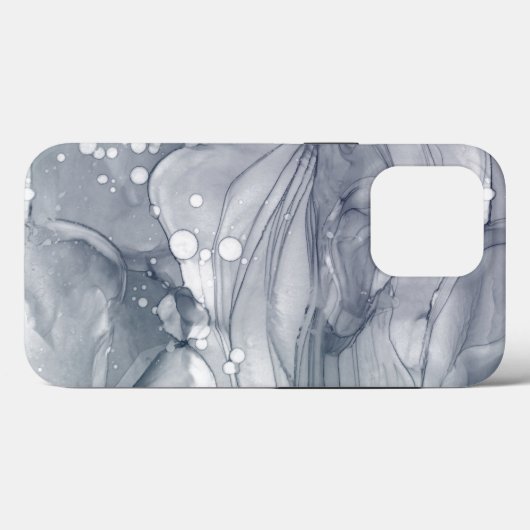 Abstract Watery Gray Case-Mate iPhone Case (Achterkant (horizontaal))