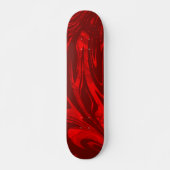 Abstract Wave Red Bourgogne Skateboard (Voorkant)