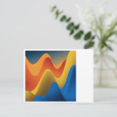 Abstract Waves Briefkaart (Staand voorkant)
