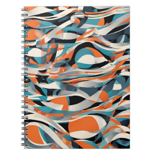 Abstract Waves Notitieboek – modern en dynamisch