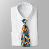 Abstract Wavy Colour Patchwork 291020 Stropdas (Gebonden)