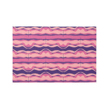 Abstract Wavy Stripes Patroon in Roze en Paarse