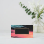 Abstract, wazig, koraal, grijs, rood, rood en zwar visitekaartje (Staand voorkant)