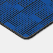 Abstract Weave op blauw Bureaumat (Hoek)