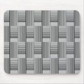 Abstract Weave op zilvergrijs Muismat (Voorkant)