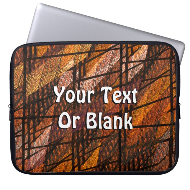 Abstract Weefsel Nummer 1 Laptop Sleeve (Voorkant)