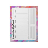Abstract weekblad om een laptopplanner te maken Notitieblok (Gedraaid)