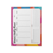 Abstract wekelijks om de planner van de Blocnote v (Gedraaid)