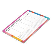 Abstract wekelijks om de planner van de Blocnote v (Schuin)