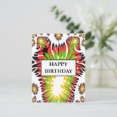 abstract wenskaart (Staand voorkant)