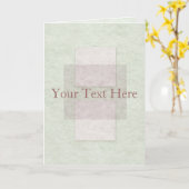 Abstract Wenskaart Kaart (Gele Bloem)