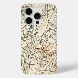 Abstract wervellijnpatroon iPhone 15 pro case