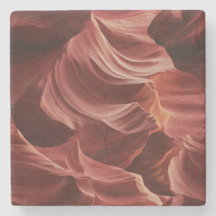 Abstract wervelpatroon van Antelope Canyon Stenen Onderzetter