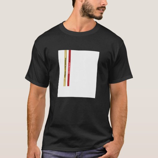 Abstract White Square Straps Illustration Graphic  T-shirt (Voorkant)