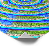 Abstract wiel 2 poster (Hoek)