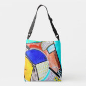 Abstract wiel crossbody tas (Achterkant)