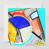 Abstract wiel feestdagenkaart (Voorkant)