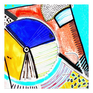 Abstract wiel foto afdruk