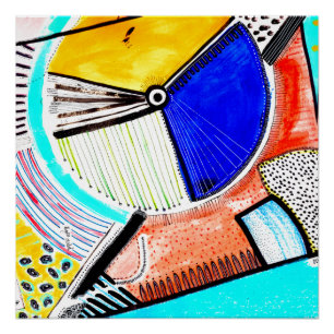 Abstract wiel perfect poster