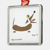 Abstract Wiener Dog Ornament (Links)
