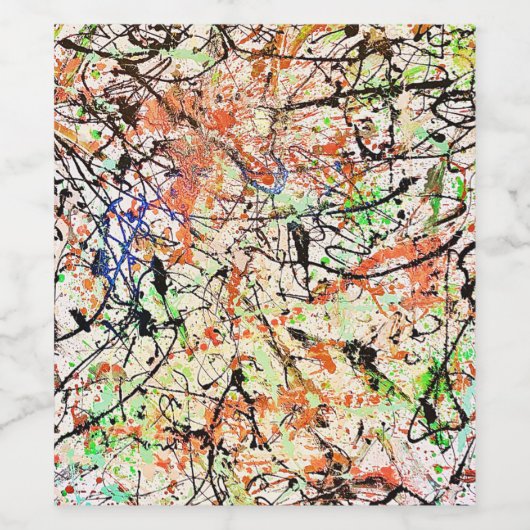 Abstract wijnetiket wijn etiket (Enkel label)