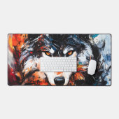 Abstract Wild Spirit Wolf (Clavier et souris)