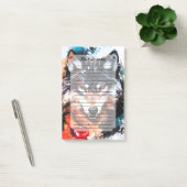 Abstract Wild Spirit Wolf Post-it® Notes (Kantoor)