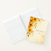 Abstract Wildflowers Floral Spiral-bound Journal (Intérieur)