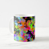 Abstract Willekeurige Rommelige Verf Kleur Explosi Koffiemok (Voorkant links)
