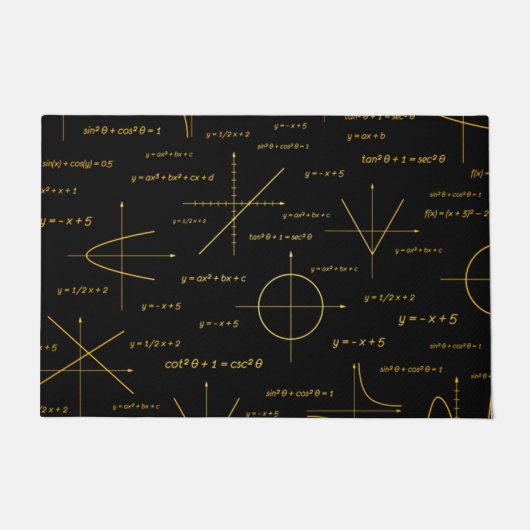 abstract wiskunde patroon deurmat (Voorkant)