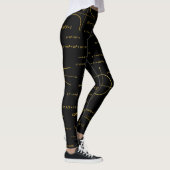 Abstract wiskunde patroon leggings (Rechts)