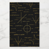 abstract wiskunde patroon wijn etiket (Enkel label)