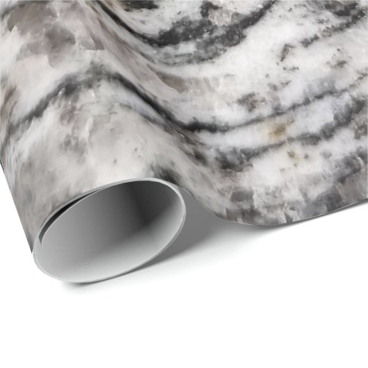 Abstract wit en zwart vlekpapier cadeaupapier (Rol Hoek)