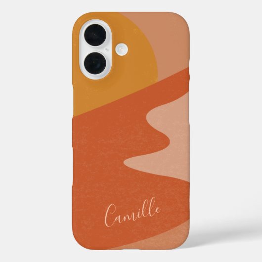 Abstract woestijngebergte landschap op maat Case-Mate iPhone case (Achterkant)