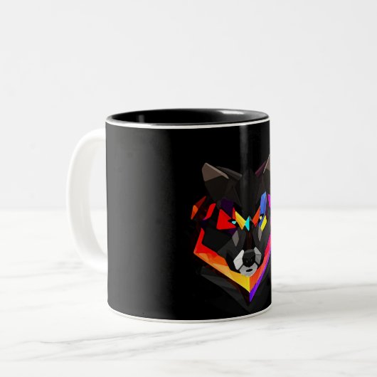 Abstract wolf mug (Devant gauche)