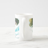 abstract women face porselein kop (Achterkant)