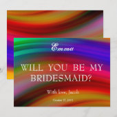 Abstract word jij mijn uitnodiging voor het briefh (Voorkant / Achterkant)