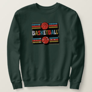 Abstract Word-kunst met Basketball - minimalistisc Trui