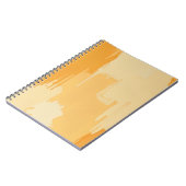 Abstract Yellow and Cream Paint Strokes Notitieboek (Linkerzijde)
