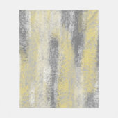 Abstract Zacht Hues Geel Fleece Deken (Voorkant)