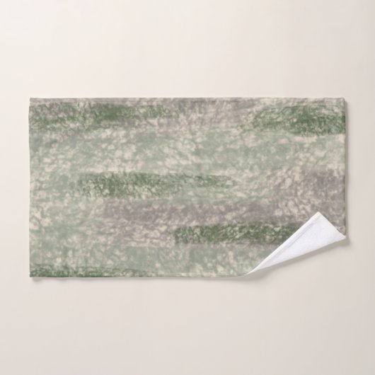 Abstract Zacht Hues Gray Beige Moss & Stone Bad Handdoek (Handdoek)