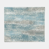 Abstract Zacht Hues Grey Blauwgroen Fleece Deken (Voorkant (Horizontaal))