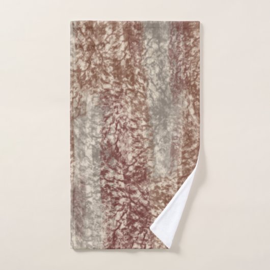Abstract Zacht Hues Grijze beige wijn en chocolade Bad Handdoek (Handdoek)