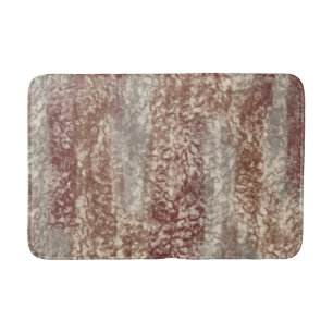 Abstract Zacht Hues Grijze beige wijn en chocolade Badmat